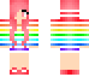 cute rainbow girl