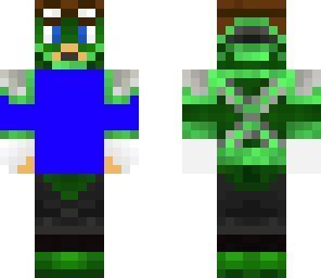 half green half blue lanturn
