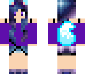 purple furry girl