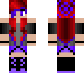red head with lavender dipped