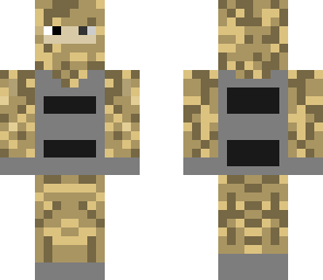 minecraft desert soldier edited