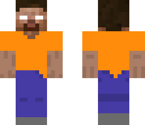 herobrine orange polo shirt