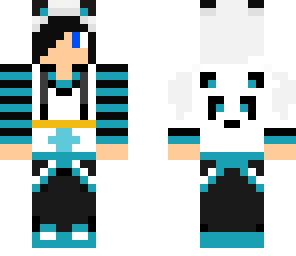 black and blue panda