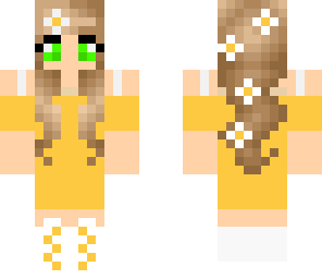 yellow flower girl
