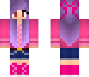 pink and purple girl