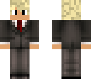 blond boy in a suit