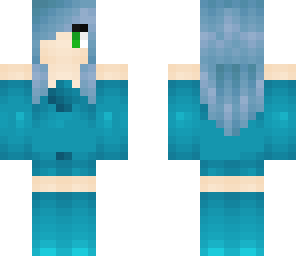 glaceon girl minecraft skin