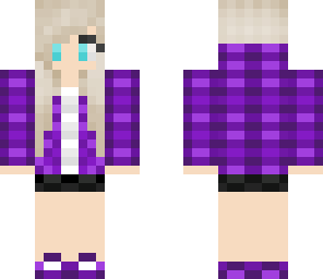 purple hoodie girl
