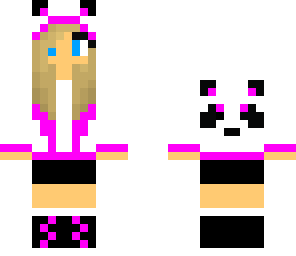 panda girl pink