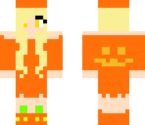 halloween pumpkin girl