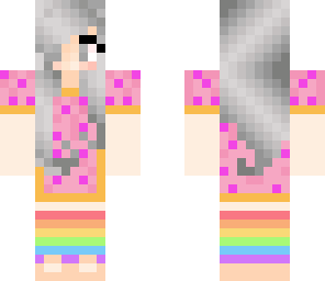 nyan cat gril skin