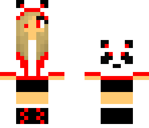 panda girl red