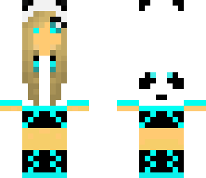 blond panda girl