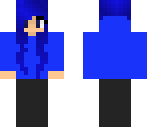 simple blue hoodie