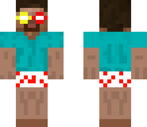 herobrine en calzoncillos y gafas