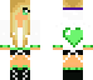 girl dressed in green
