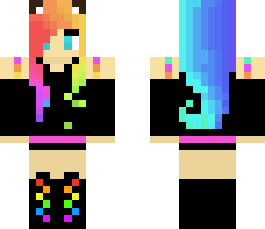 girl rainbow