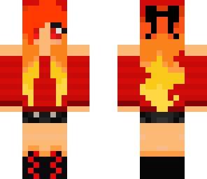 cute fire girl