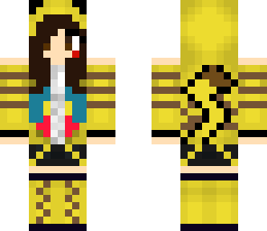 dyed hair pikachu girl