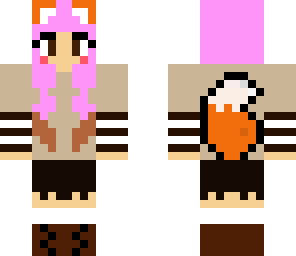 winter fox girl