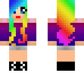 rainbow girl-super cute edited
