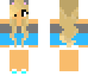 kitty girl blue edit