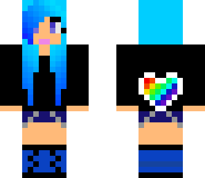 cool blue girl