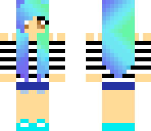 blue hair girl