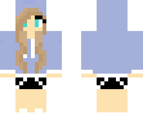 blue hoodie girl