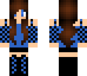 blue brunett