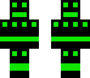 black and green