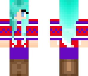 cute dip-dyed winter girl