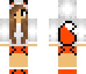 cute brunette edited fox girl