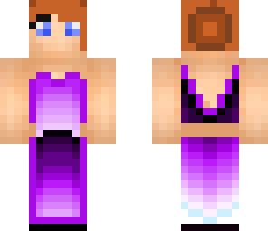 purple prom girl
