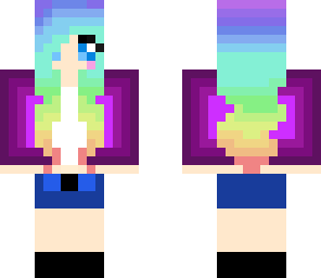 cool rainbow girl