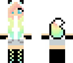 rainbow wolf girl