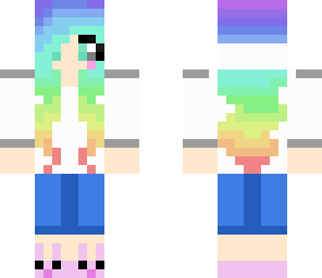 rainbow gamer girl