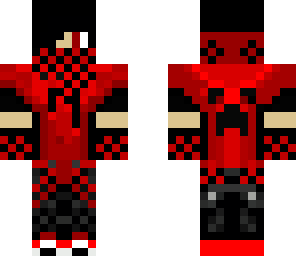 red hoodie with headphones