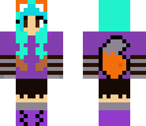 edited winter fox girl