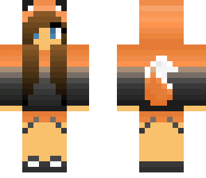 cute brunette edited fox girl