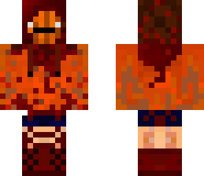 zombie girl with  pumpkin mask