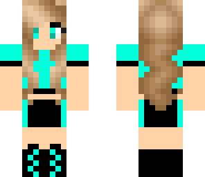 bright blue girl