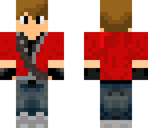 teenager in red