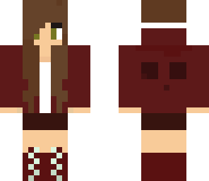 maroon slime girl