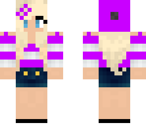 purple blue girl