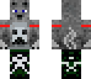 creeper infected wolf with headset