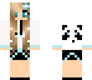 blue panda girl
