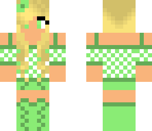 cute green girl