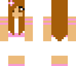 pink and white dress