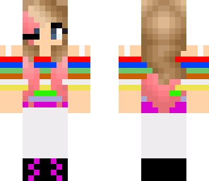 chillin girl youtuber rainbow